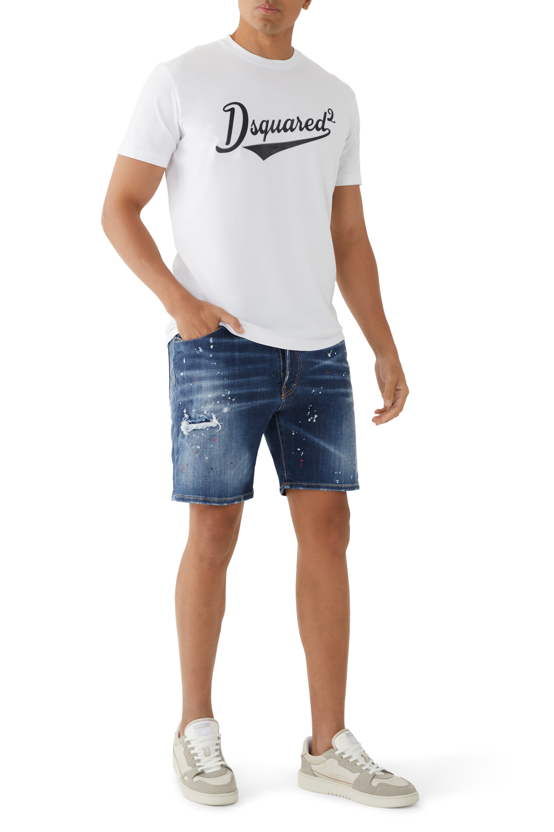 تيشيرت كول فيت مخملي بشعار الماركة