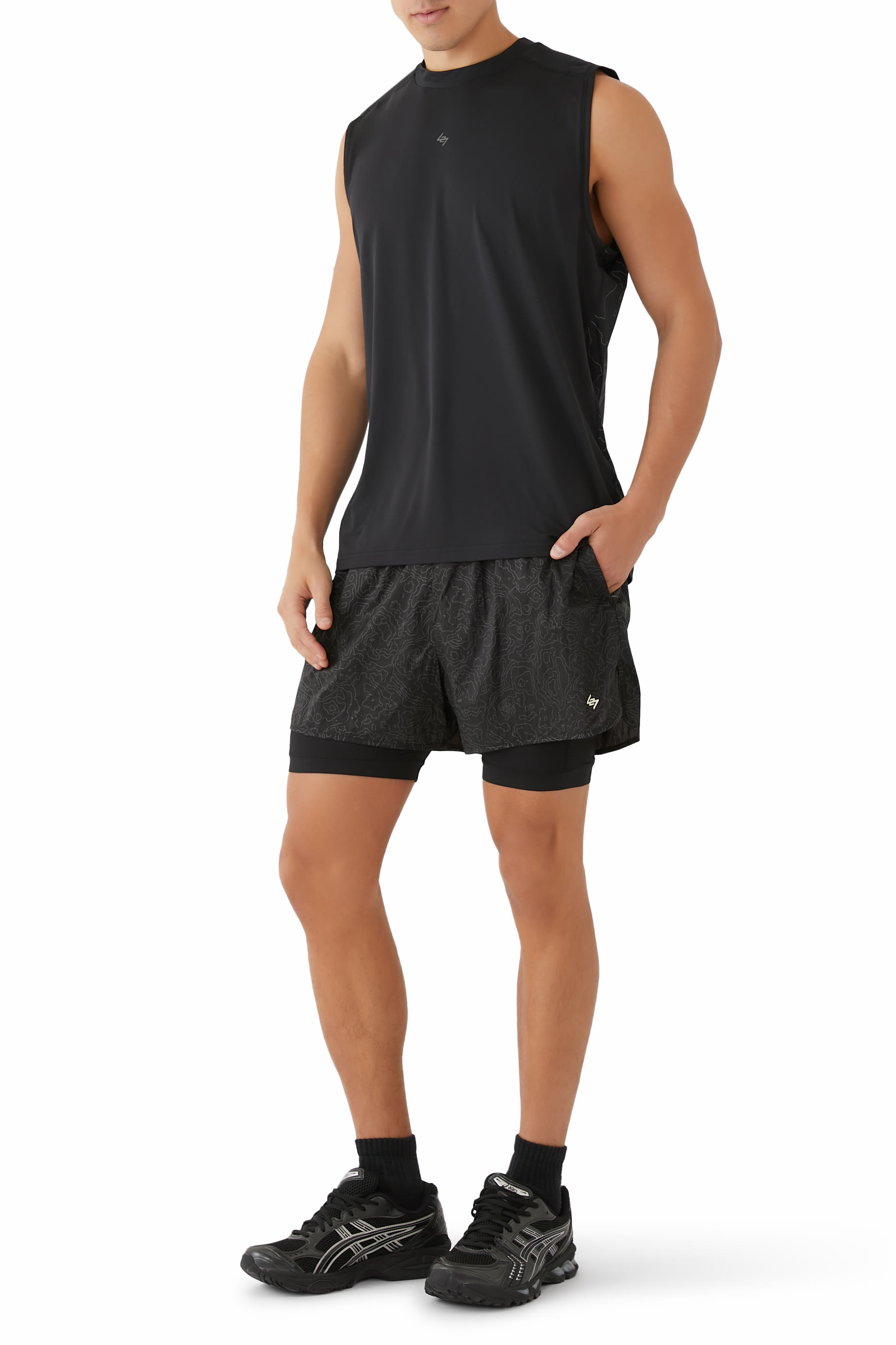 شورت ران 247 كونتور 2 في 1