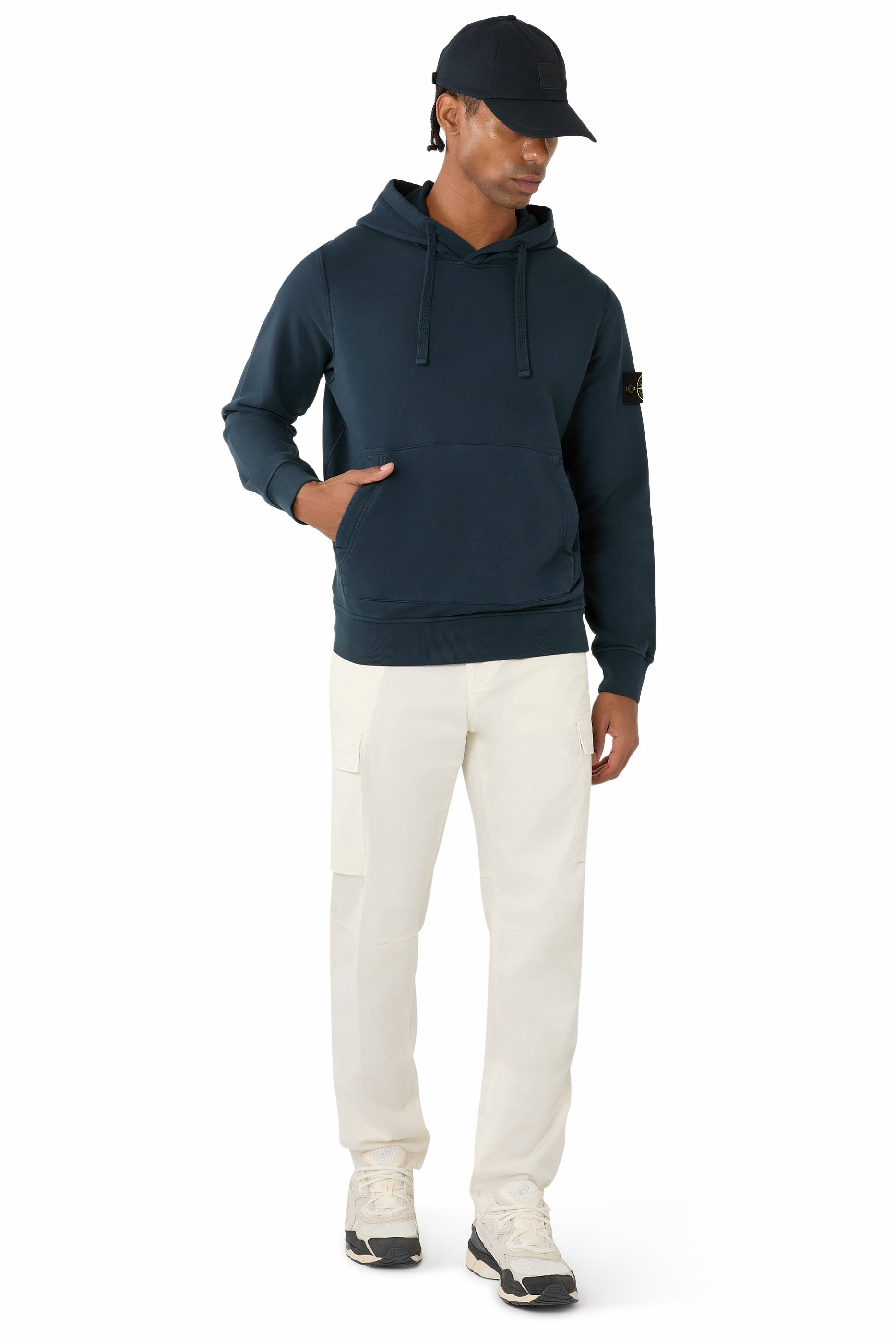 بنطال كارجو قطن تويل سوبيما مطاطي