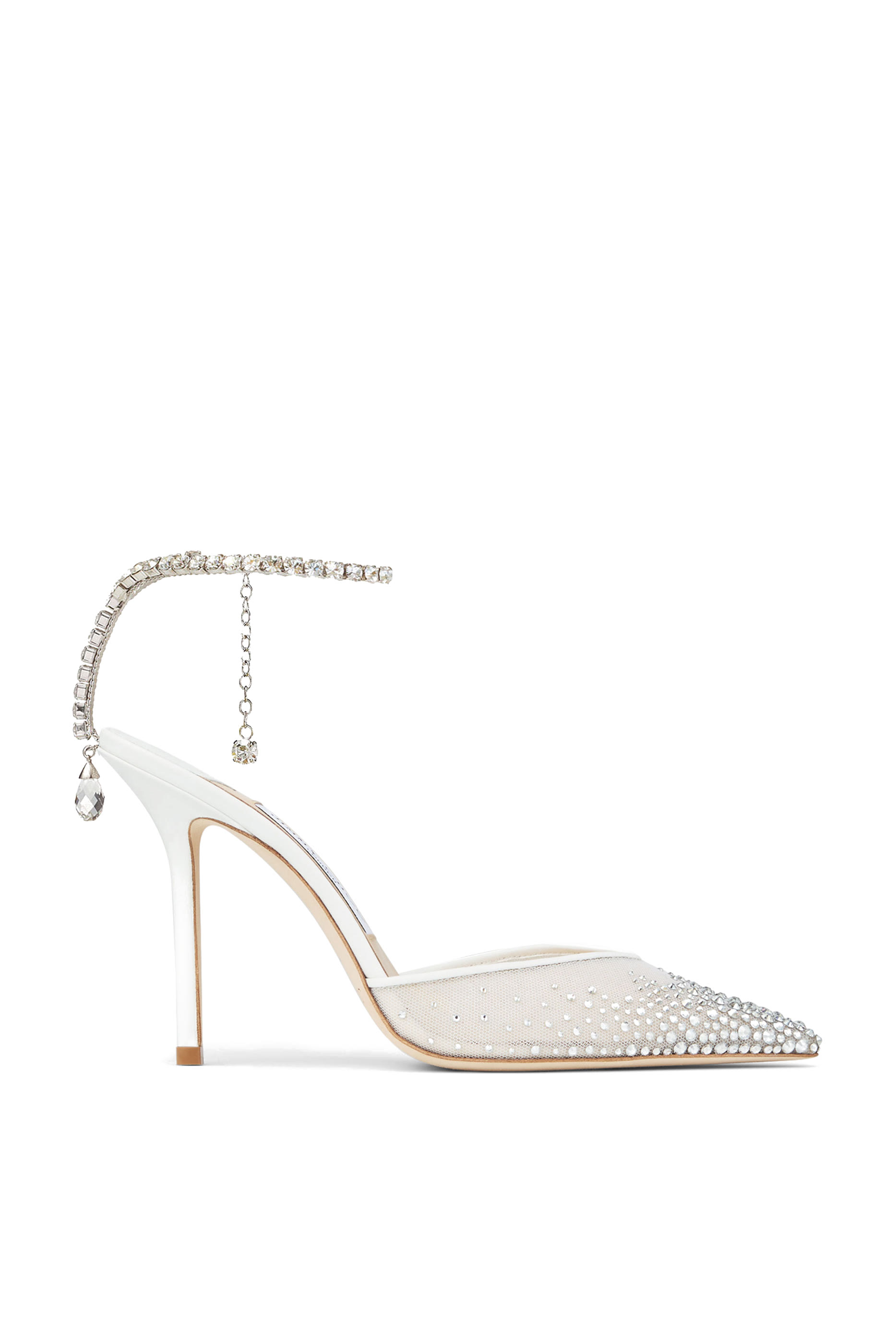 حذاء كلاسيك سيدا 100 ستان مرصع بكريستال