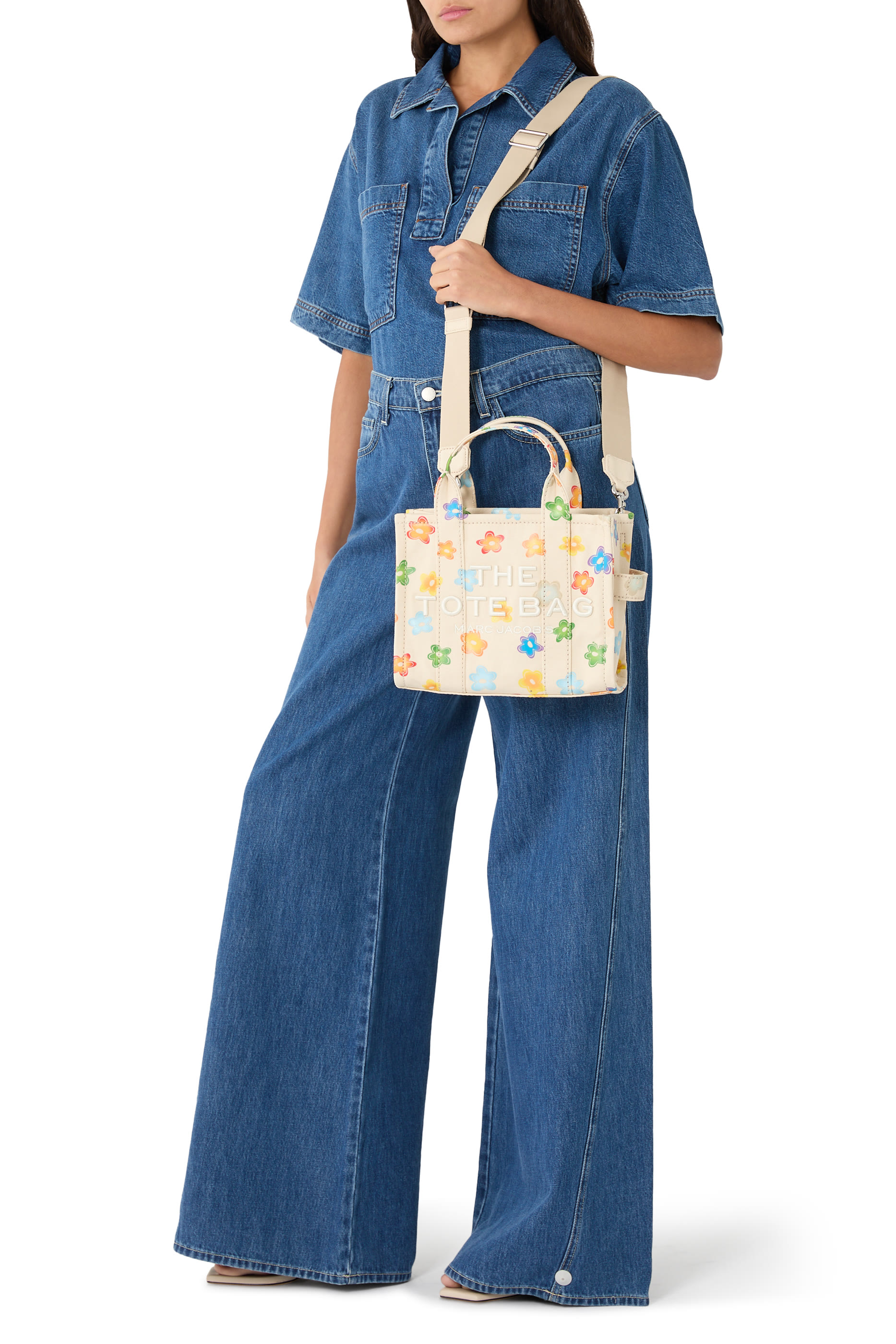 The Wild Daisy Small Canvas Tote Bag