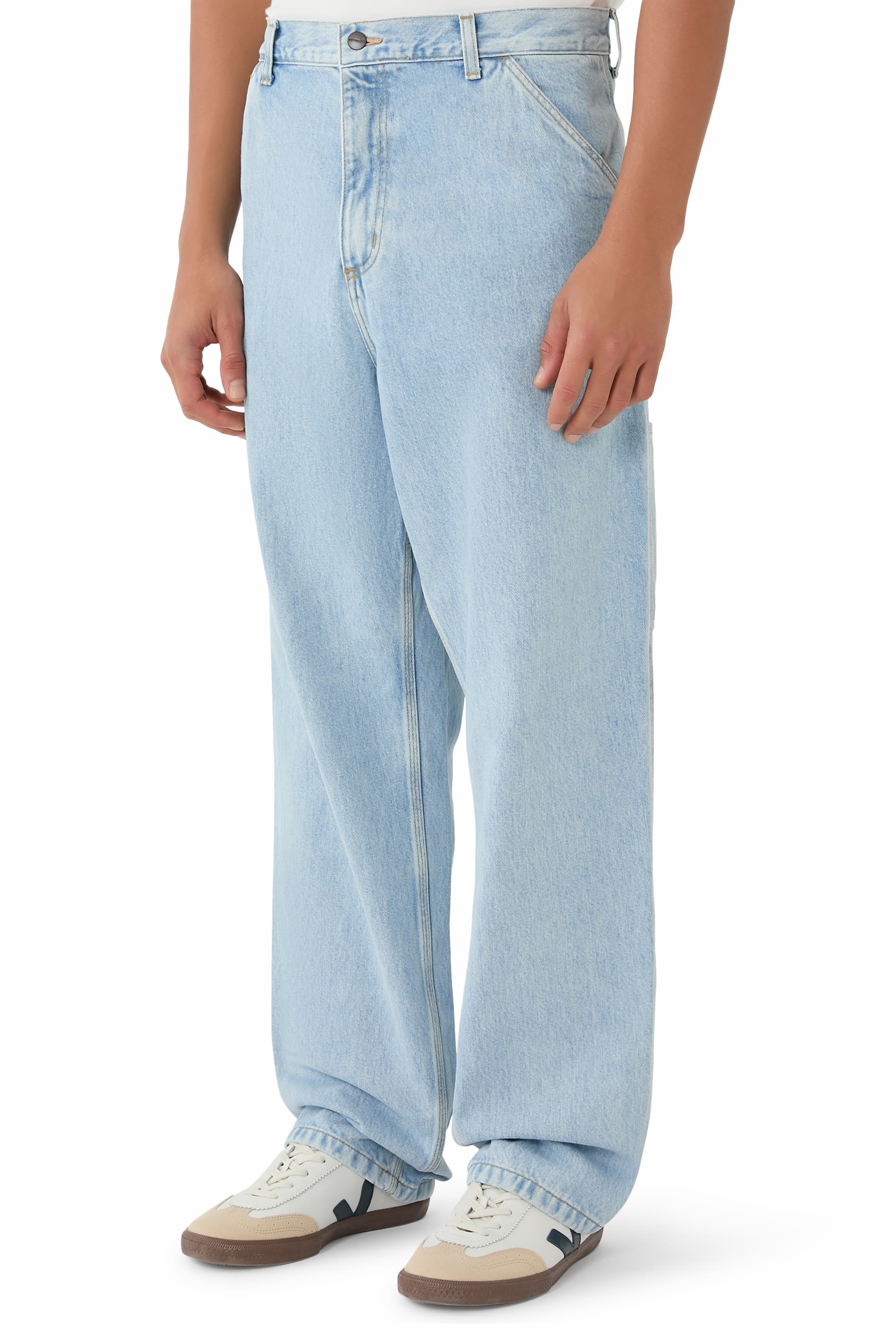 بنطال دنيم سنجل ني