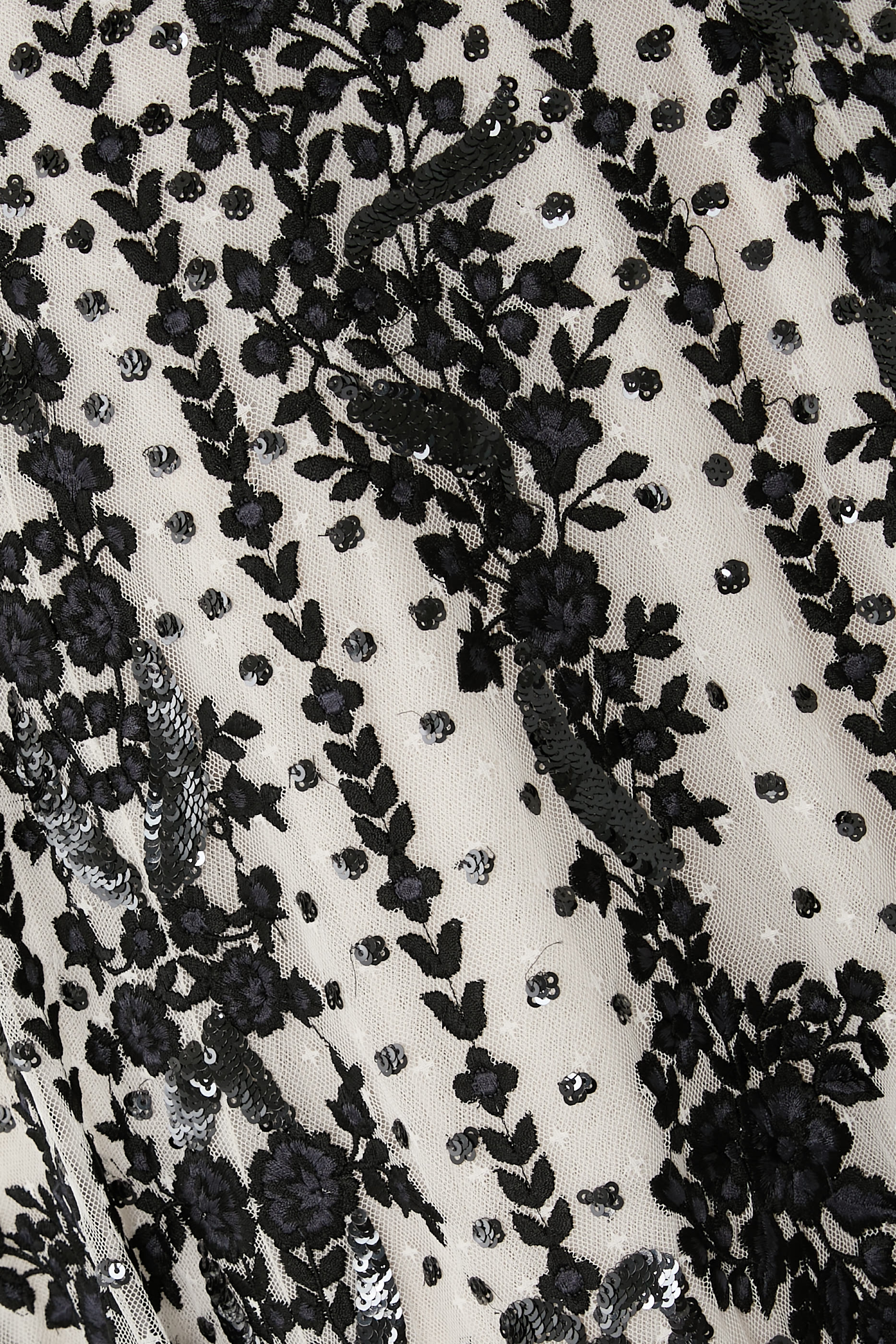 فستان سهرة أديلين بطول الكاحل وبياقة مستديرة