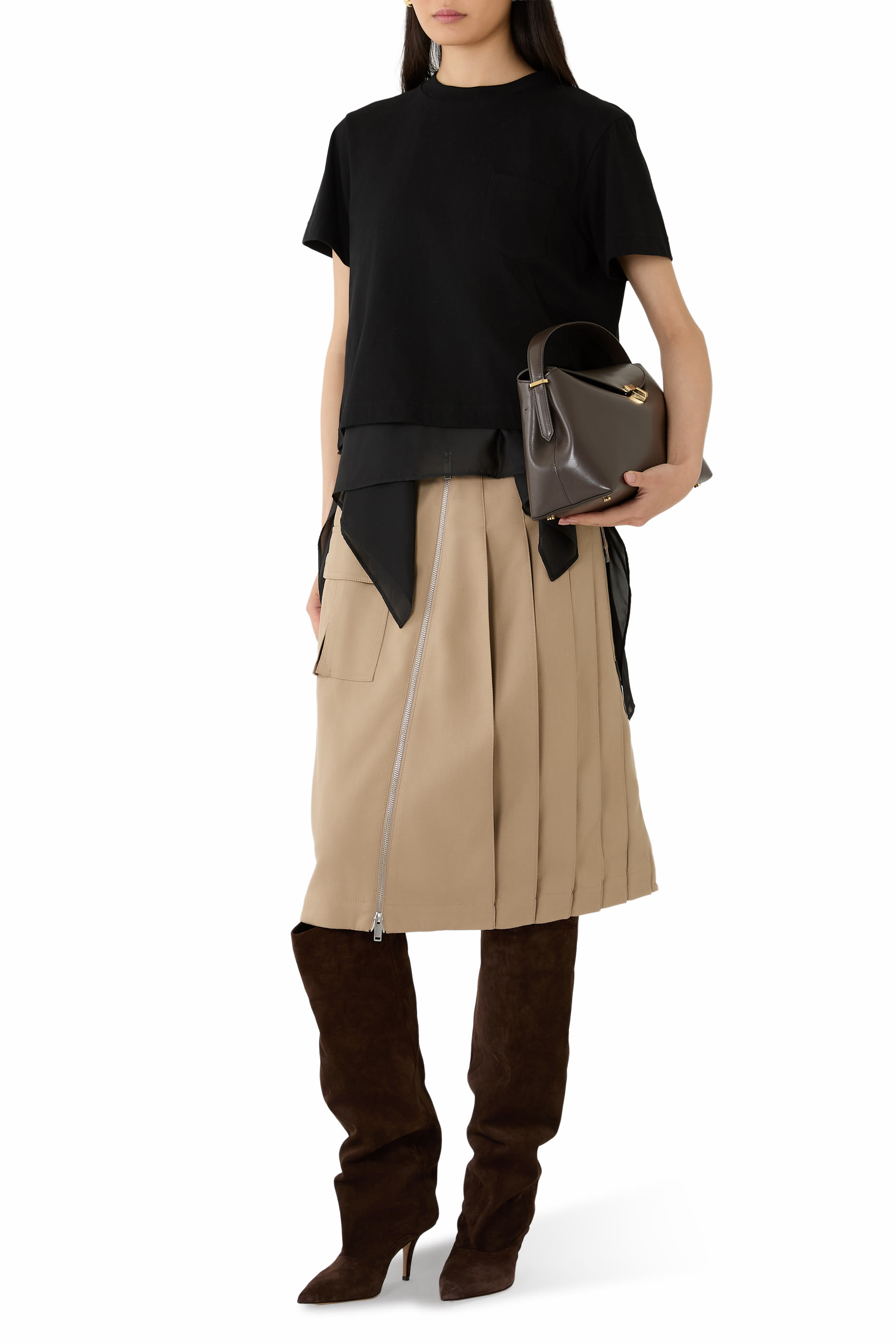 Satin Cotton Jersey Shirt