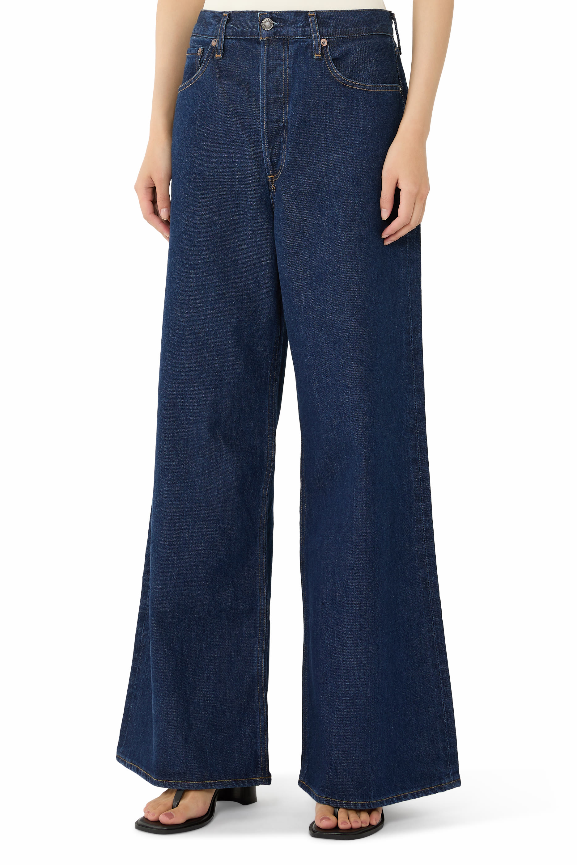 بنطال جينز دام بلا أساور