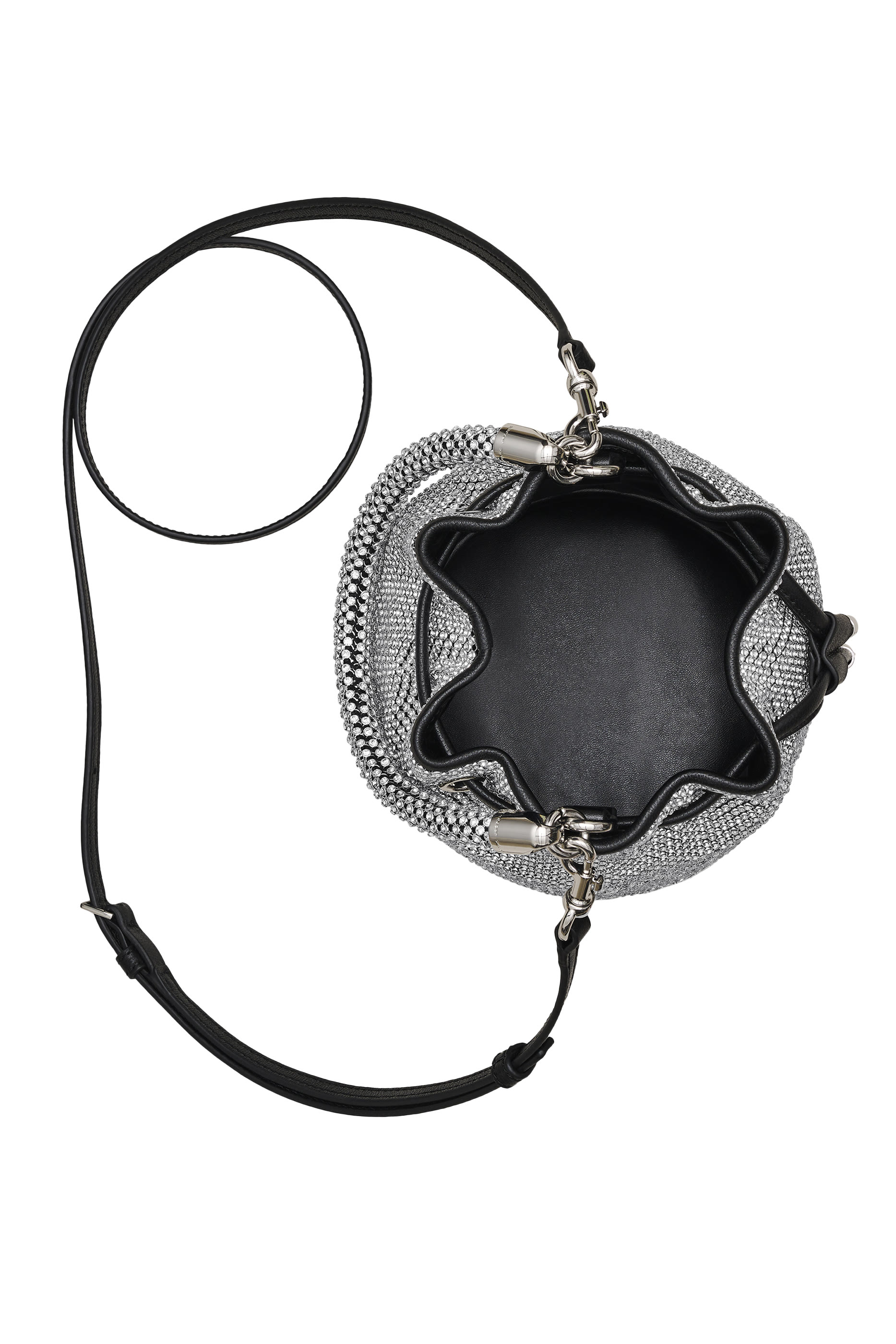 حقيبة باكيت صغيرة مزينة بأحجار الراين