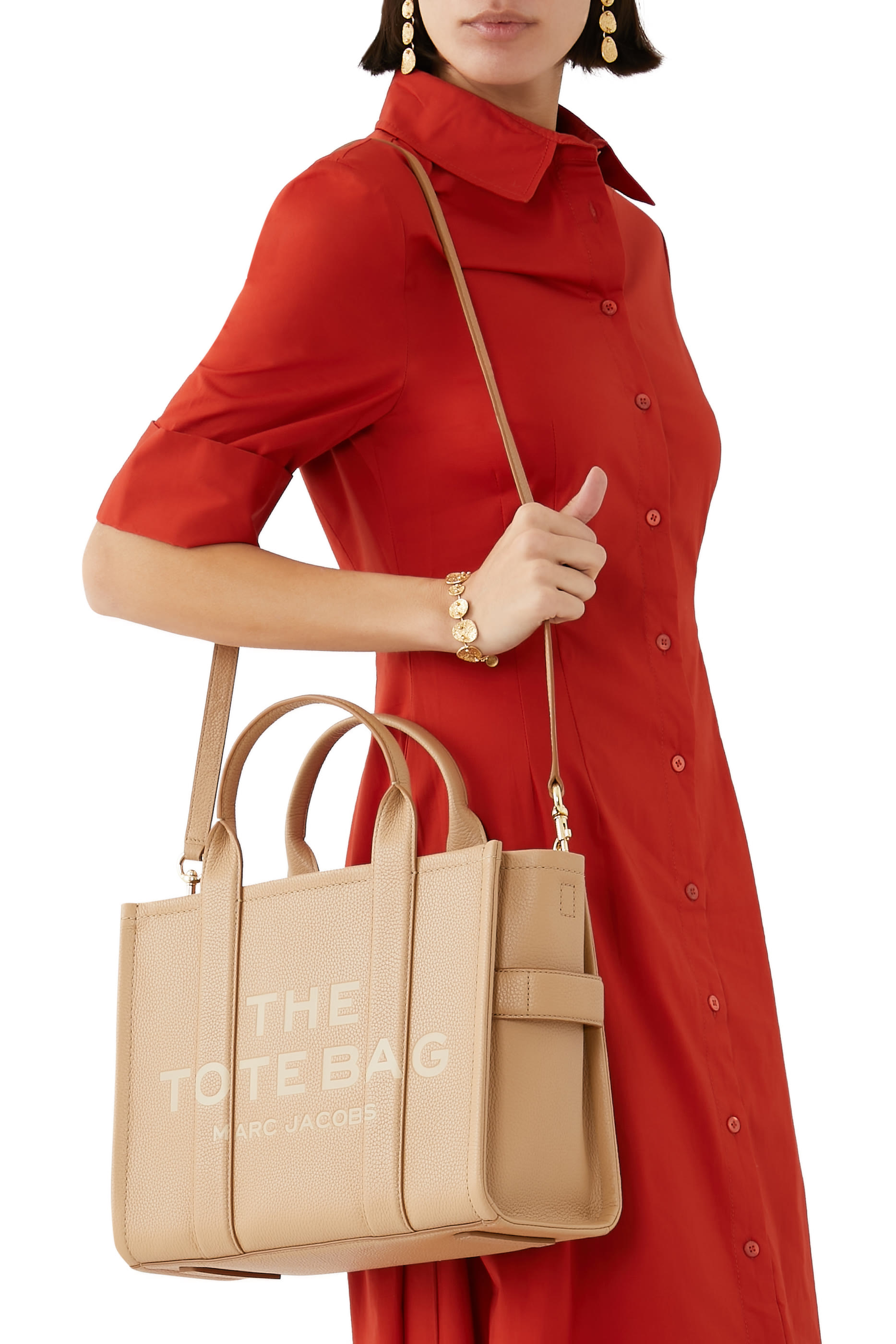 حقيبة يد متوسطة جلد