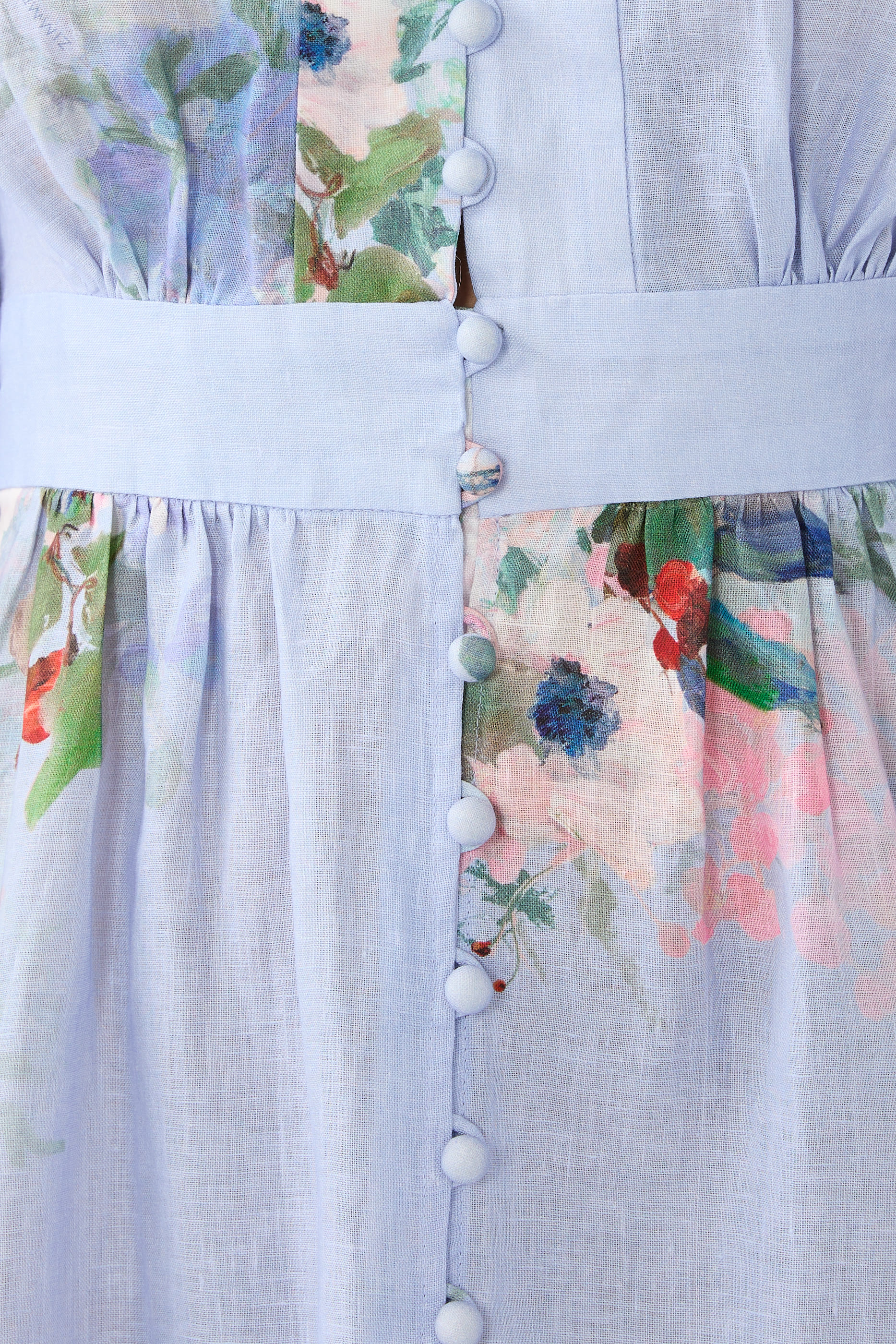 فستان إيفرلي متوسط الطول بزهور