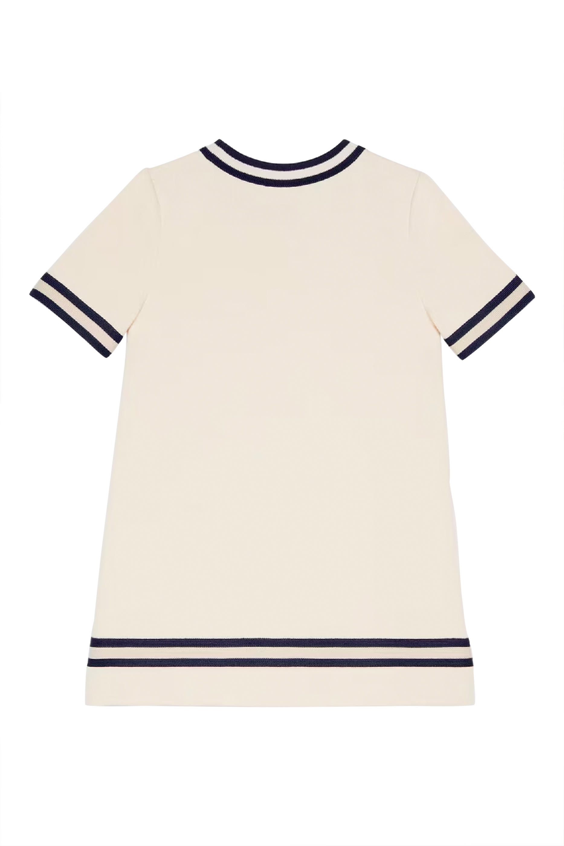 فستان جيرسية بحلية شعار الماركة