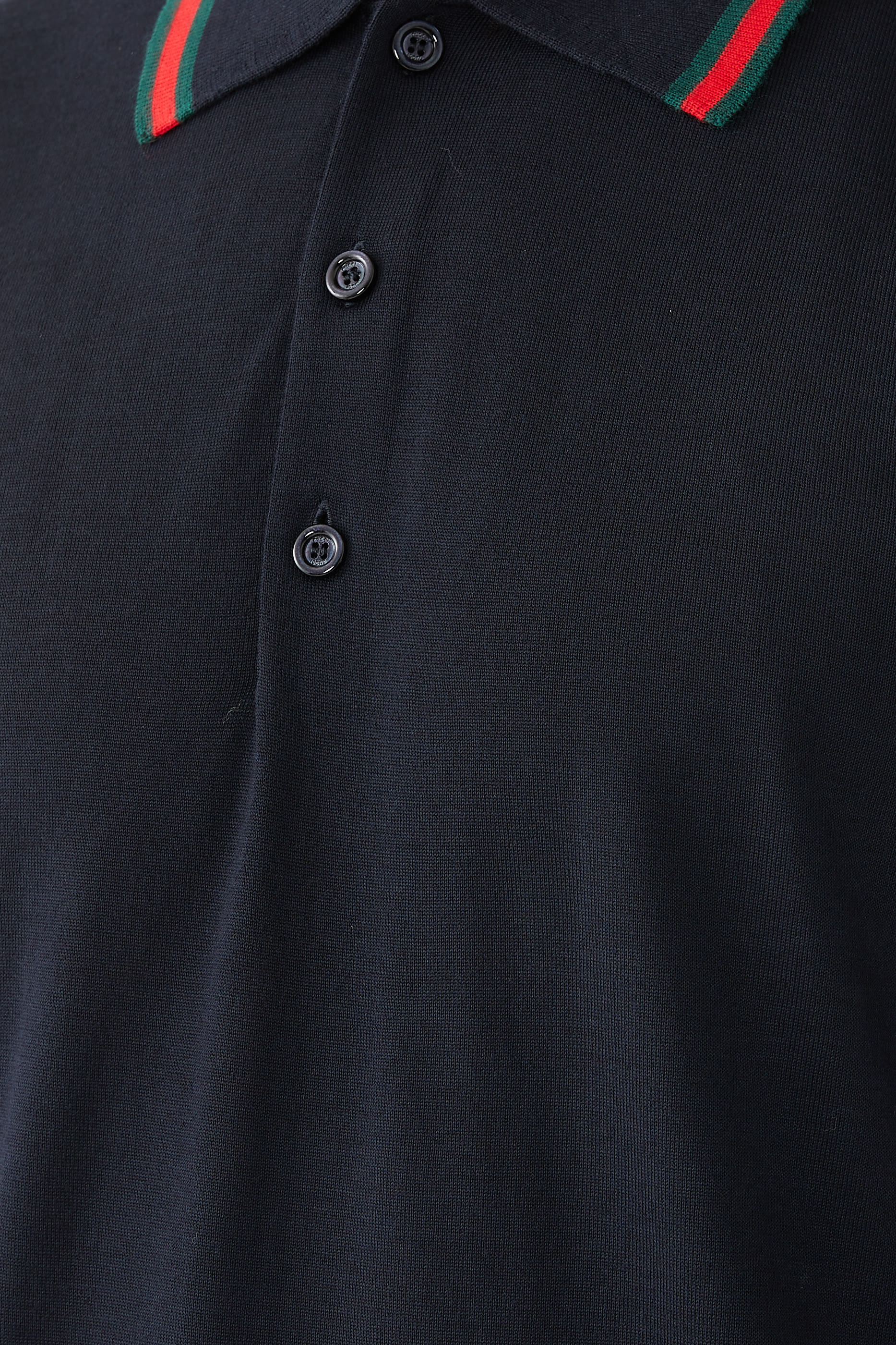 قميص بولو بشريط ويب نسيج صوف