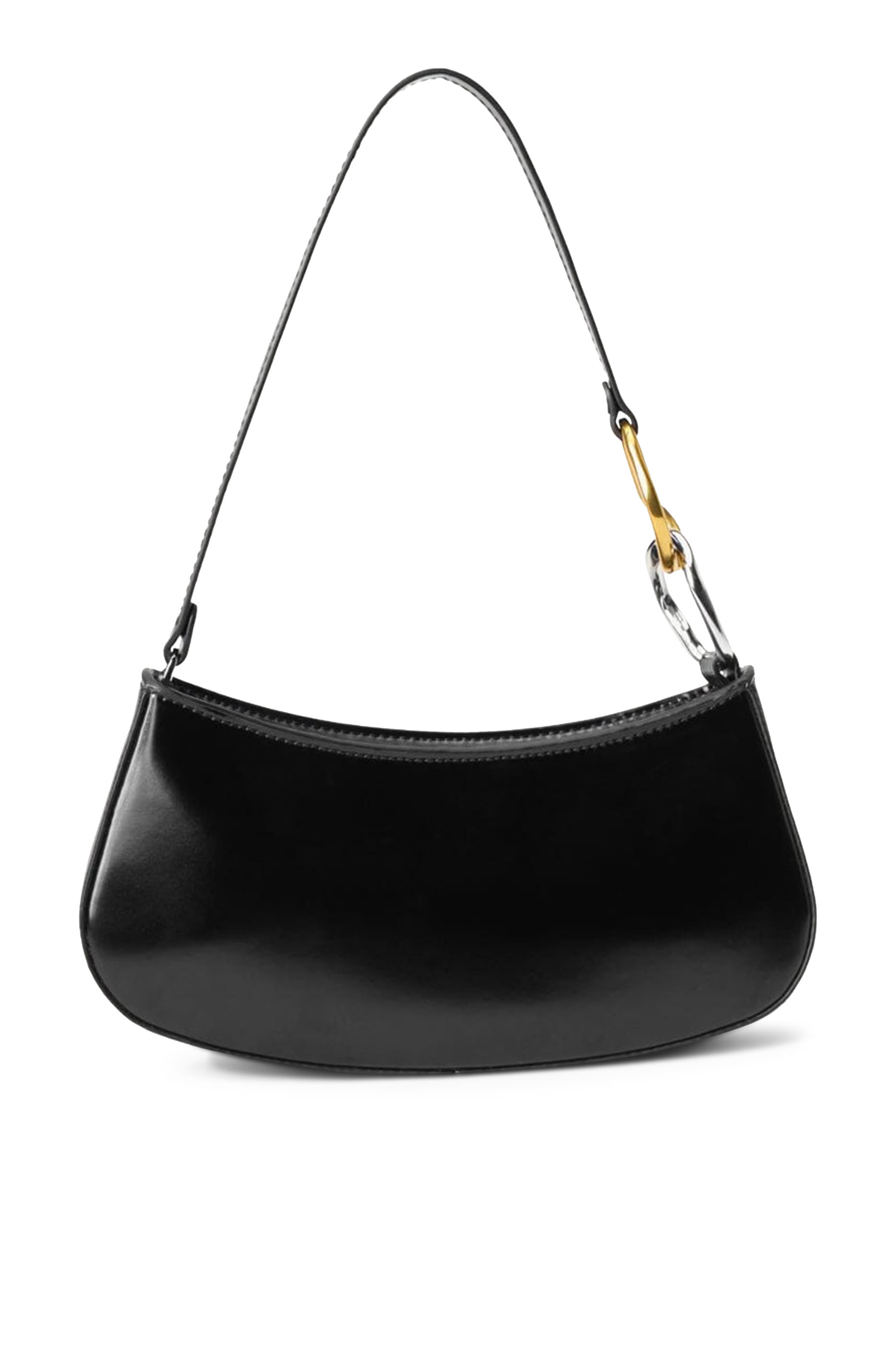 حقيبة كتف اولي جلد لامع