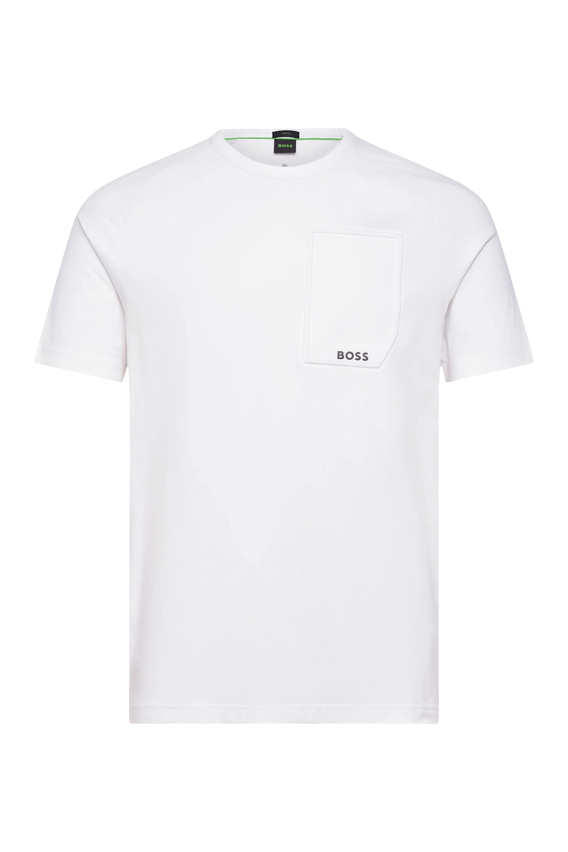 تيشيرت بشعار الماركة على الجيب قطن