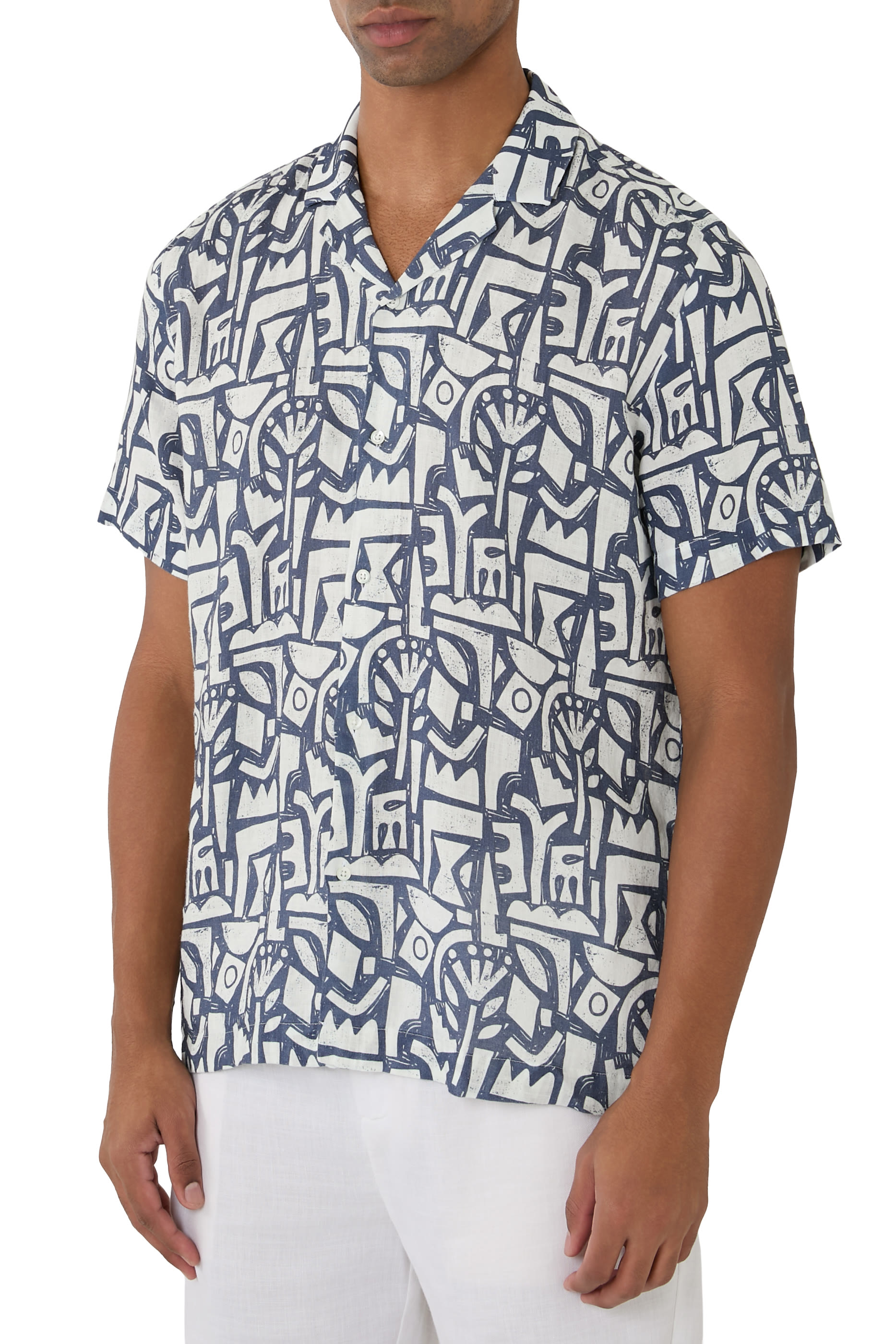 قميص مارس بنقشة