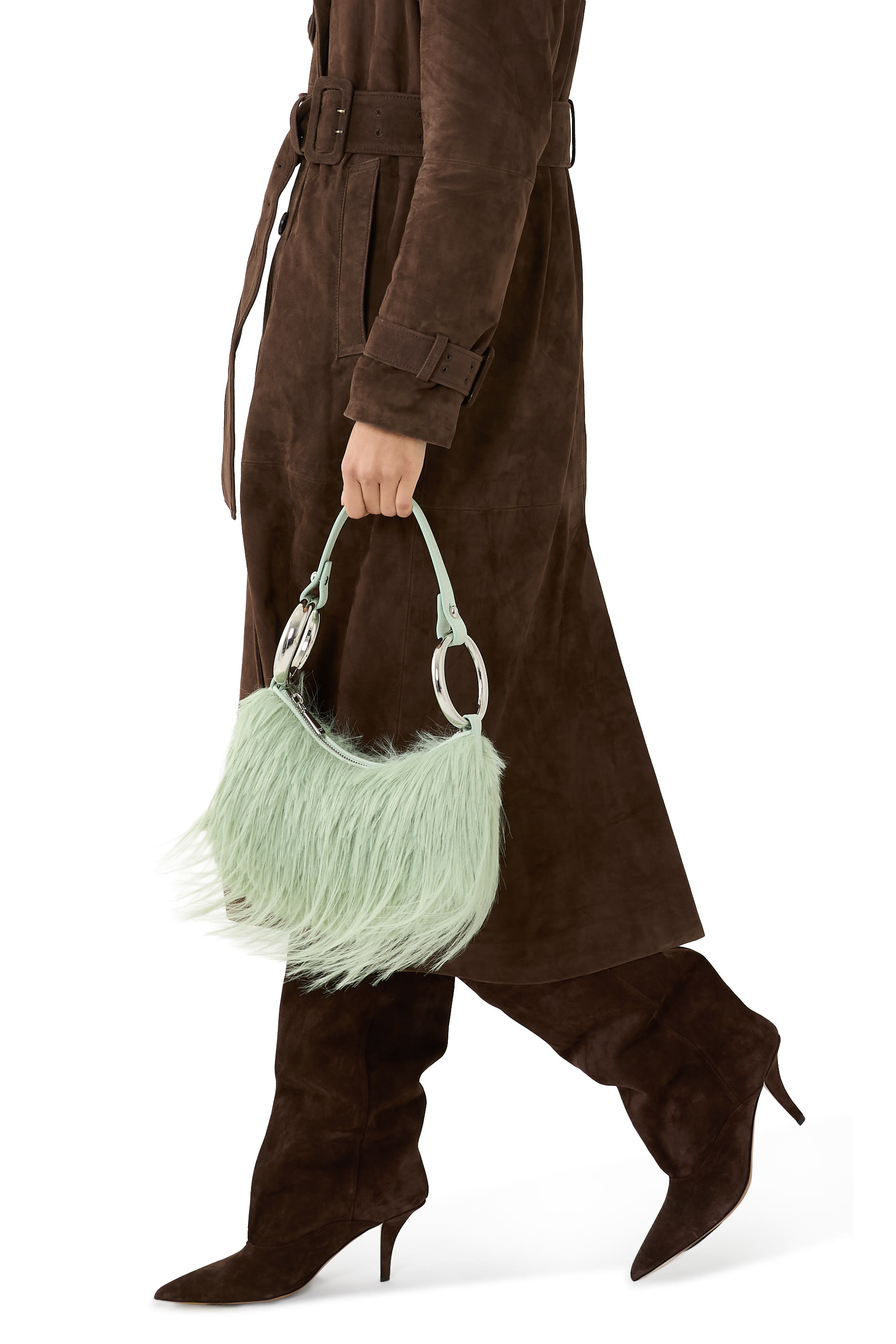 حقيبة بانجل فرو صناعي